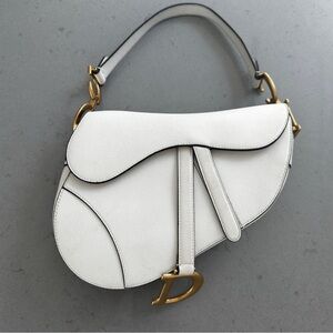 White Saddle Bag